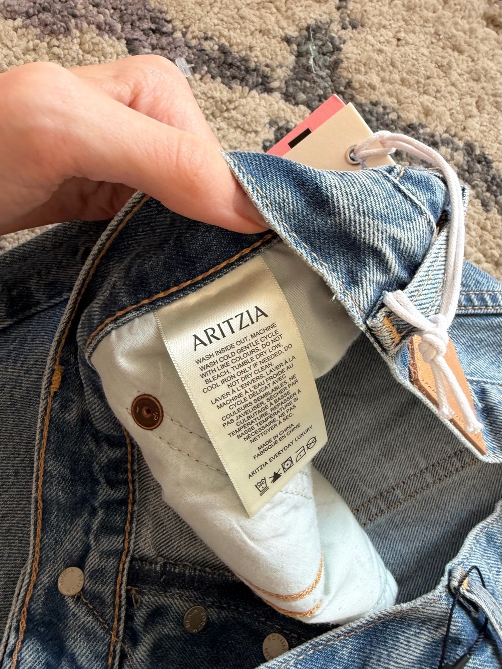 NWT Aritzia Denim Forum The 90’s Vintage Mid Rise Wide Leg Jeans - Picture 8 of 11